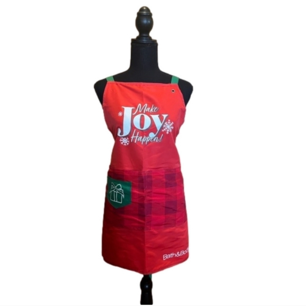 Bath and Body Works Red Green Holiday Apron